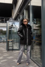 Зимняя дубленка Mila Nova Д-219  черный — изображение 3