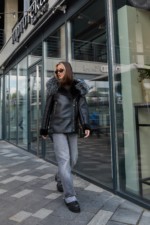 Зимняя дубленка Mila Nova  Д-233  черный — изображение 2