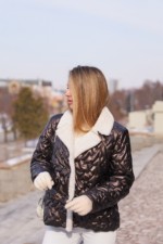 Демисезонная куртка Mila Nova К-326 шоколад — изображение 2