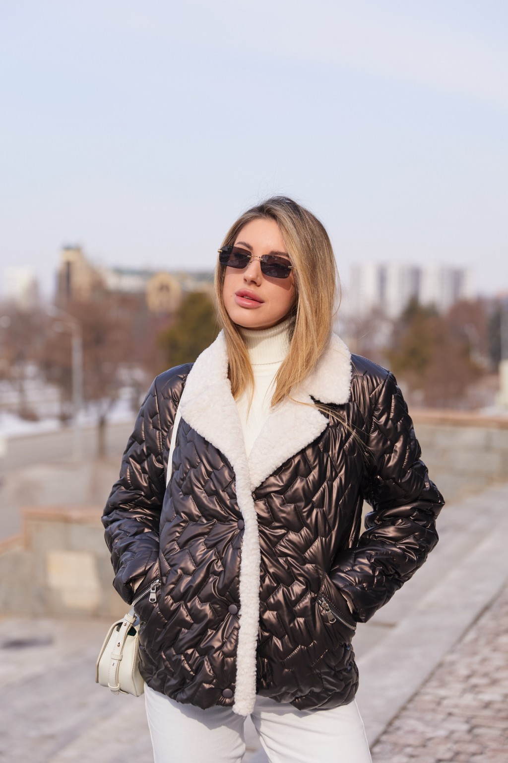 К-326шоколад (5) Демисезонная куртка Mila Nova К-326 шоколад — изображение 1