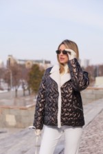 Демисезонная куртка Mila Nova К-326 шоколад — изображение 3