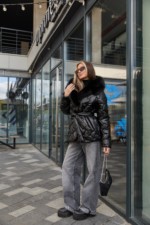 Зимняя куртка Mila Nova  К-328 кап черный — изображение 4