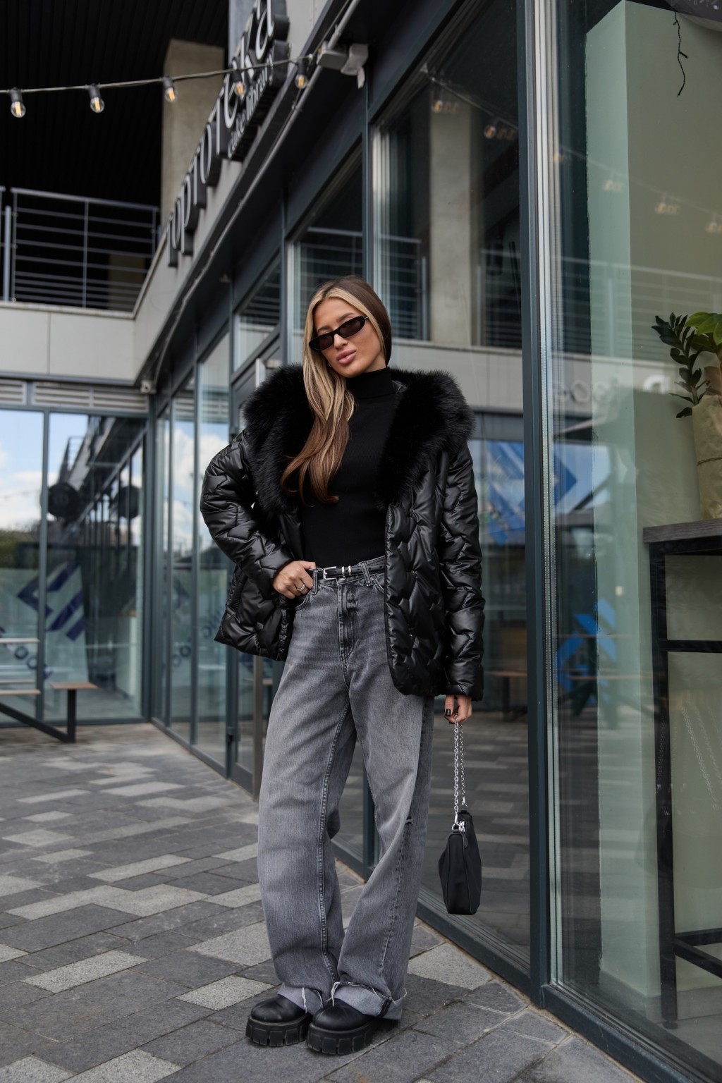 Зимняя куртка Mila Nova  К-328 кап черный — изображение 3