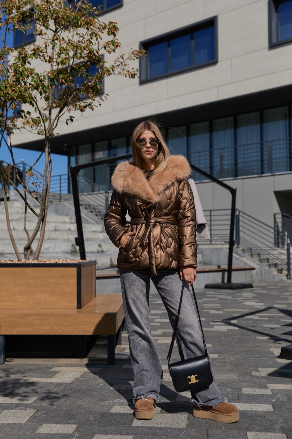 Зимняя куртка Mila Nova К-328 кап кемел — изображение 2