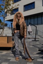 Зимняя куртка Mila Nova К-328 кап кемел — изображение 4