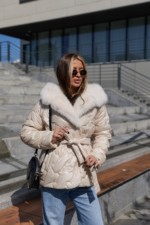 Зимняя куртка Mila Nova К-328 кап молоко