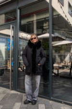 Зимняя куртка-парка  К-342 черный — изображение 3