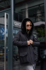 Зимняя куртка-парка  К-342 черный — изображение 2