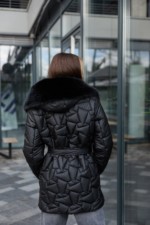 Зимняя куртка Mila Nova К-345 черный — изображение 5