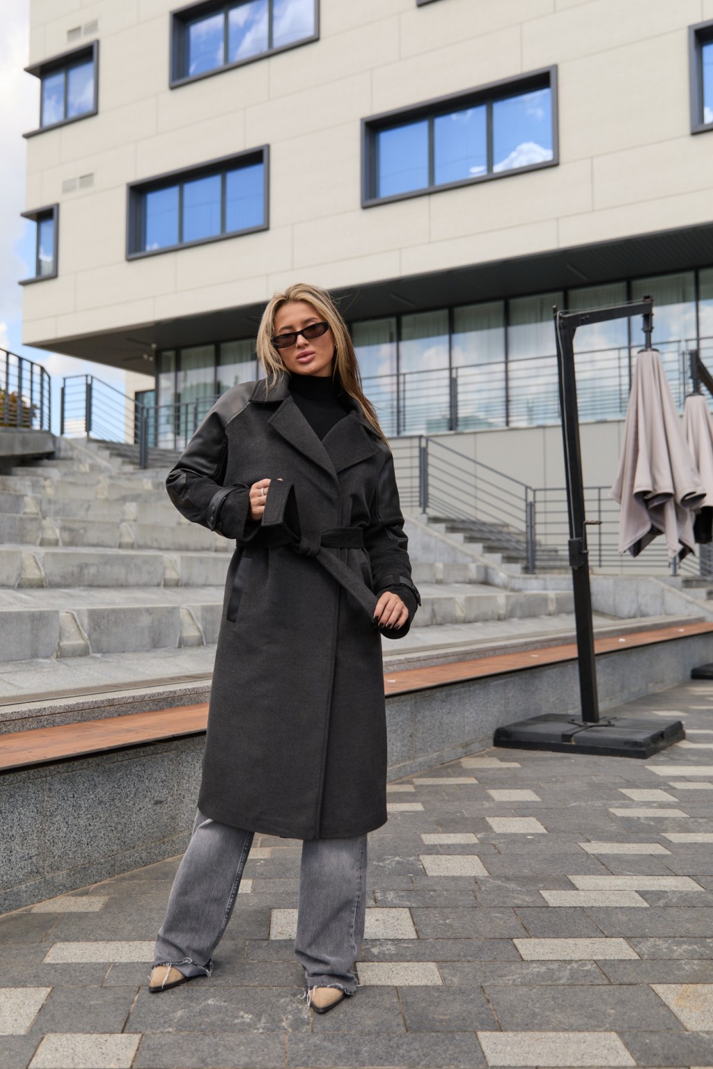 Зимнее пальто Mila Nova ПВ-348 графит — изображение 1