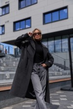 Зимнее пальто Mila Nova ПВ-348 графит — изображение 4