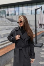 Зимнее пальто Mila Nova ПВ-348 графит — изображение 3