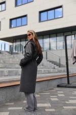 Зимнее пальто Mila Nova ПВ-348 графит — изображение 2