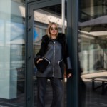 Зимняя дубленка Mila Nova Д-234  черный