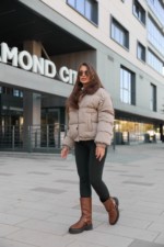 Зимняя куртка Mila Nova К-348 капучино — изображение 3