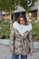 Зимняя куртка Mila Nova К-328 кап бронзовый — изображение 5