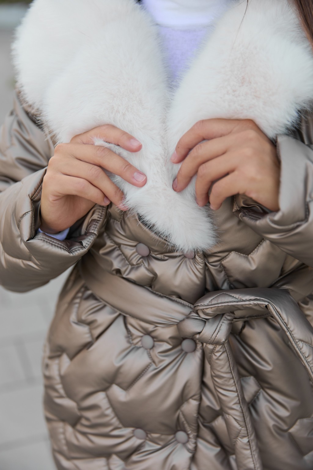 Зимняя куртка Mila Nova К-328 кап бронзовый — изображение 6