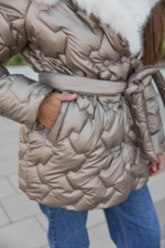 Зимняя куртка Mila Nova К-328 кап бронзовый — изображение 7