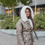 Зимняя куртка Mila Nova К-328 кап бронзовый