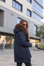 Зимняя куртка-парка К-342 синий — изображение 4