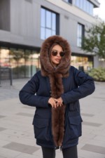 Зимняя куртка-парка К-342 синий — изображение 2