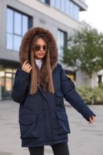 Зимняя куртка-парка К-342 синий