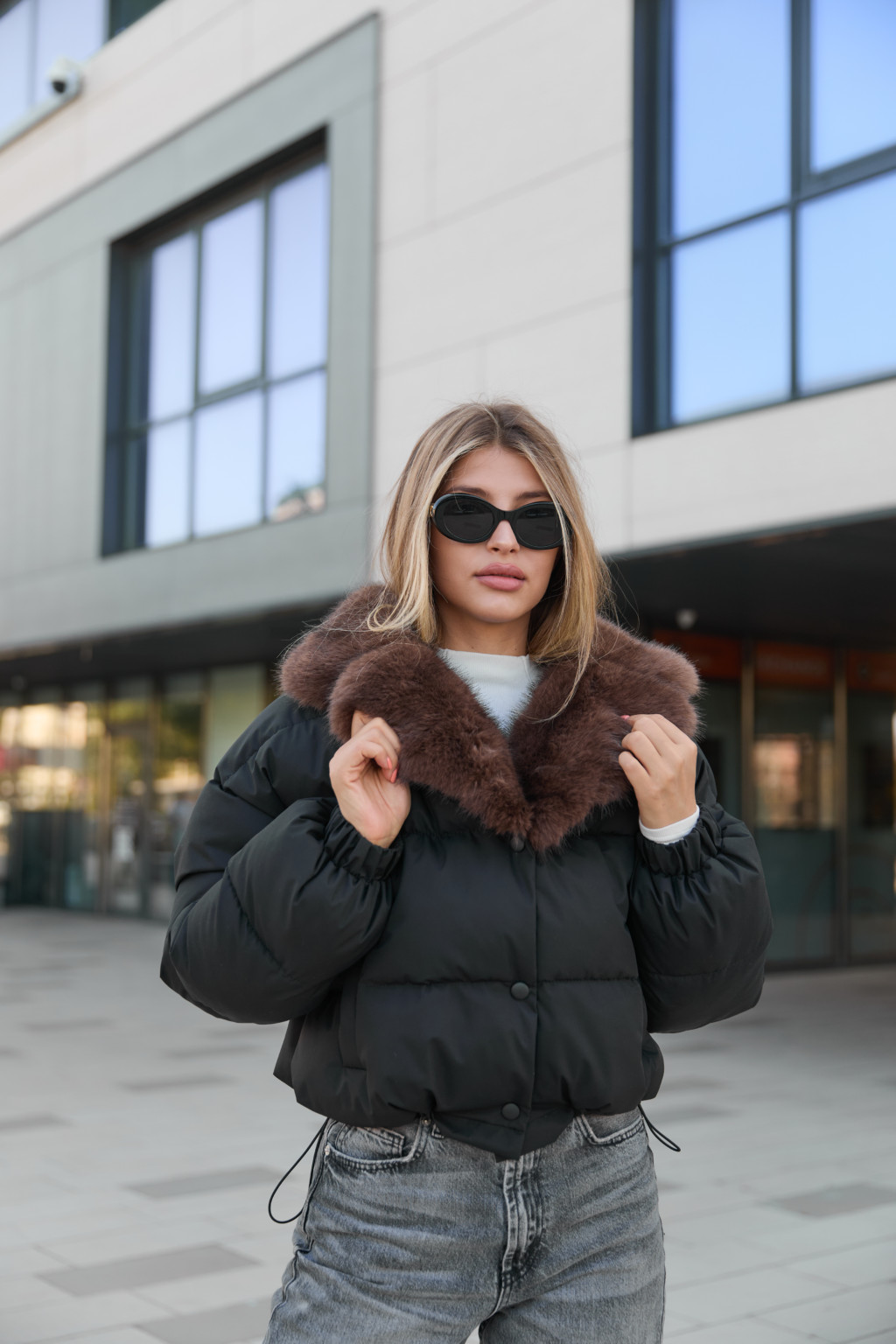 Зимняя куртка Mila Nova К-348 черный — изображение 4