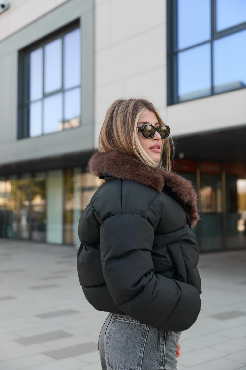 Зимняя куртка Mila Nova К-348 черный — изображение 5