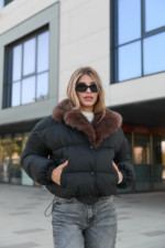 Зимняя куртка Mila Nova К-348 черный — изображение 3