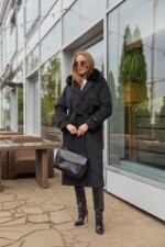 Зимнее пальто Mila Nova ПВ-345черный+ут