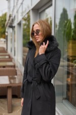 Зимнее пальто Mila Nova ПВ-345черный+ут — изображение 3