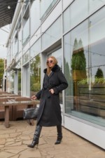 Зимнее пальто Mila Nova ПВ-345черный+ут — изображение 7