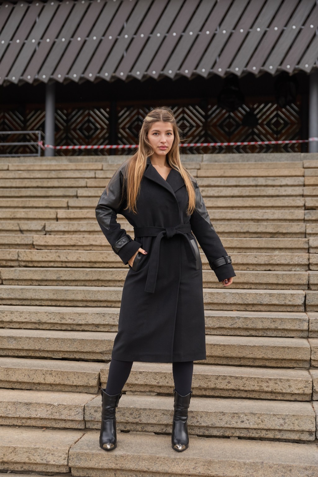 Зимнее пальто Mila Nova ПВ-348 черный+ут — изображение 4