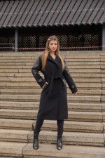 Зимнее пальто Mila Nova ПВ-348 черный+ут — изображение 4