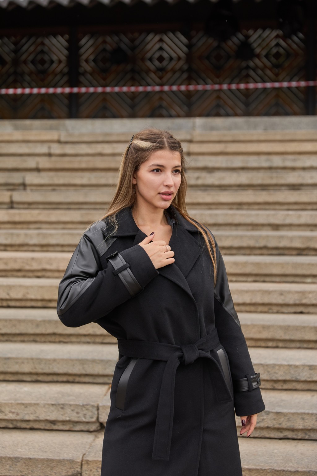 Зимнее пальто Mila Nova ПВ-348 черный+ут — изображение 2