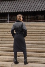 Зимнее пальто Mila Nova ПВ-348 черный+ут — изображение 5