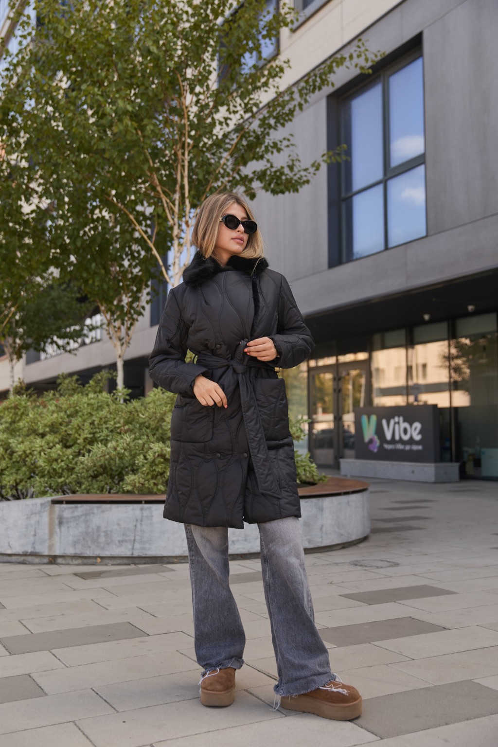 PV-357black-1 Зимнее пальто Mila Nova ПВ-357 черный — изображение 1