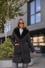 Зимнее пальто Mila Nova ПВ-357 черный — изображение 2