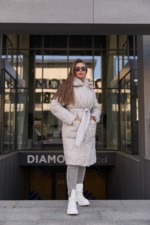 Зимнее пальто Mila Nova ПВ-357 серый — изображение 2