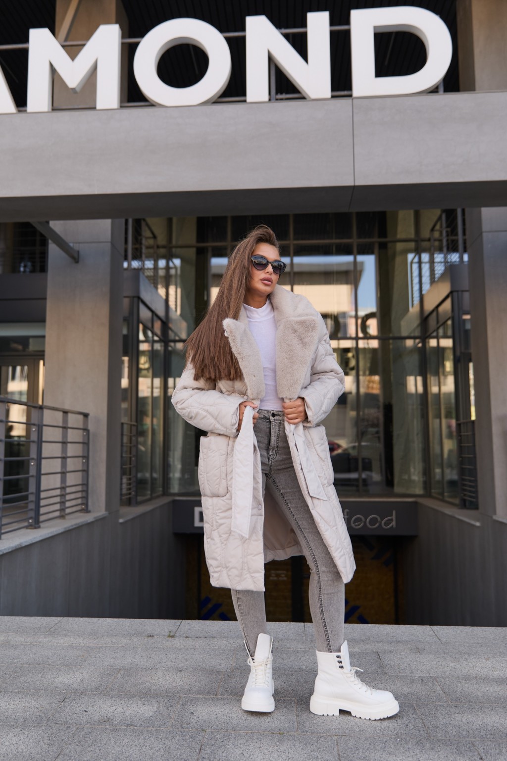 Зимнее пальто Mila Nova ПВ-357 серый — изображение 3