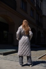 Зимнее пальто Mila Nova ПВ-357дл серый — изображение 3