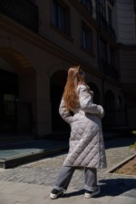 Зимнее пальто Mila Nova ПВ-357дл серый — изображение 5