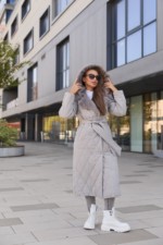 Зимнее пальто Mila Nova ПВ-358 серый