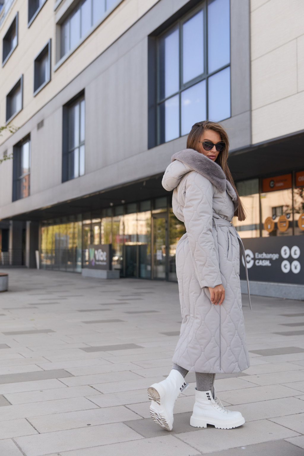 Зимнее пальто Mila Nova ПВ-358 серый — изображение 4