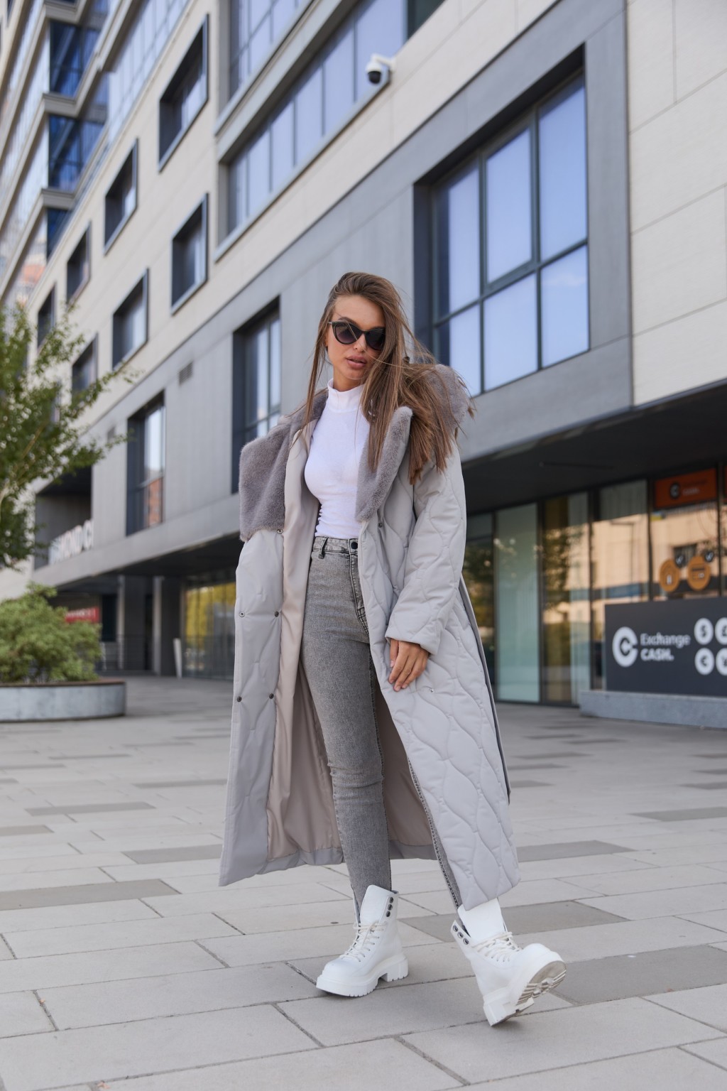 Зимнее пальто Mila Nova ПВ-358 серый — изображение 8