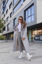 Зимнее пальто Mila Nova ПВ-358 серый — изображение 8