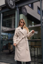 Демисезонное пальто MilaNova ПВ-359 молоко