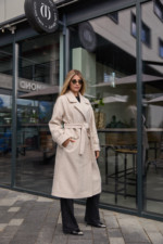 Зимняя дубленка Mila Nova Д-234  бежевый — изображение 4