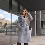 Демисезонное пальто MilaNova  ПВ-359 серый