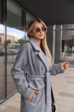 Демисезонное пальто MilaNova  ПВ-359 серый — изображение 7